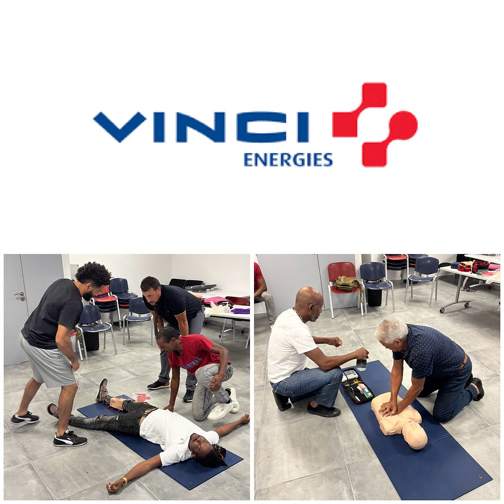 collaborateurs du groupe Vinci participant à des mises en situation