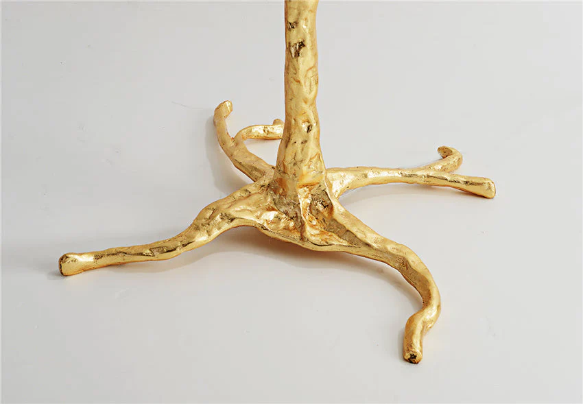 Feather floor lamp palm tree design copper base living room