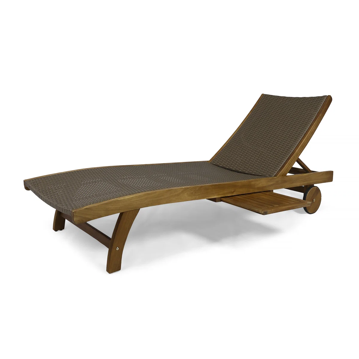 minimalist teak lounge chairs poolside modern outdoor design