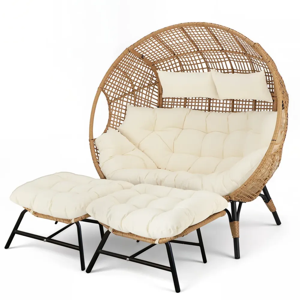 curved wooden lounge chair sculptural