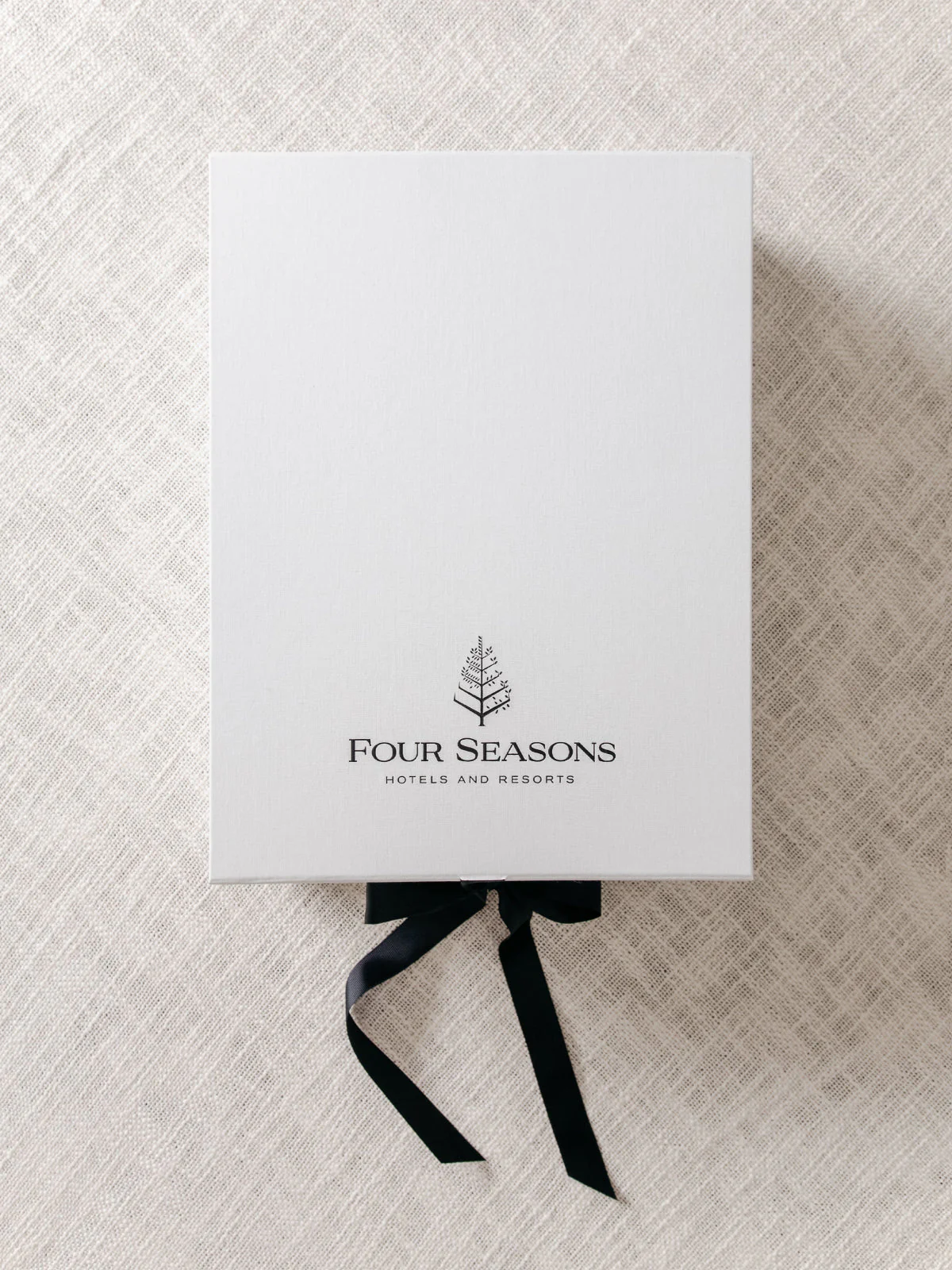 Four Seasons Signature Hotel Duvet Cover Set presented in elegant luxury packaging for a premium hotel bedroom experience.