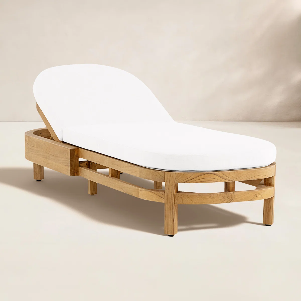 curved wooden lounge chair sculptural outdoor furniture design