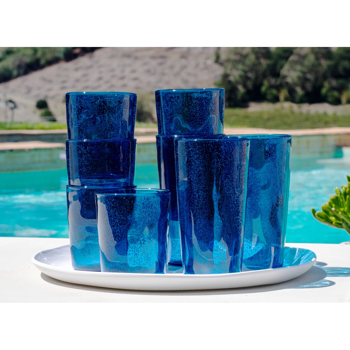 Jerika Acrylic blue Glasses