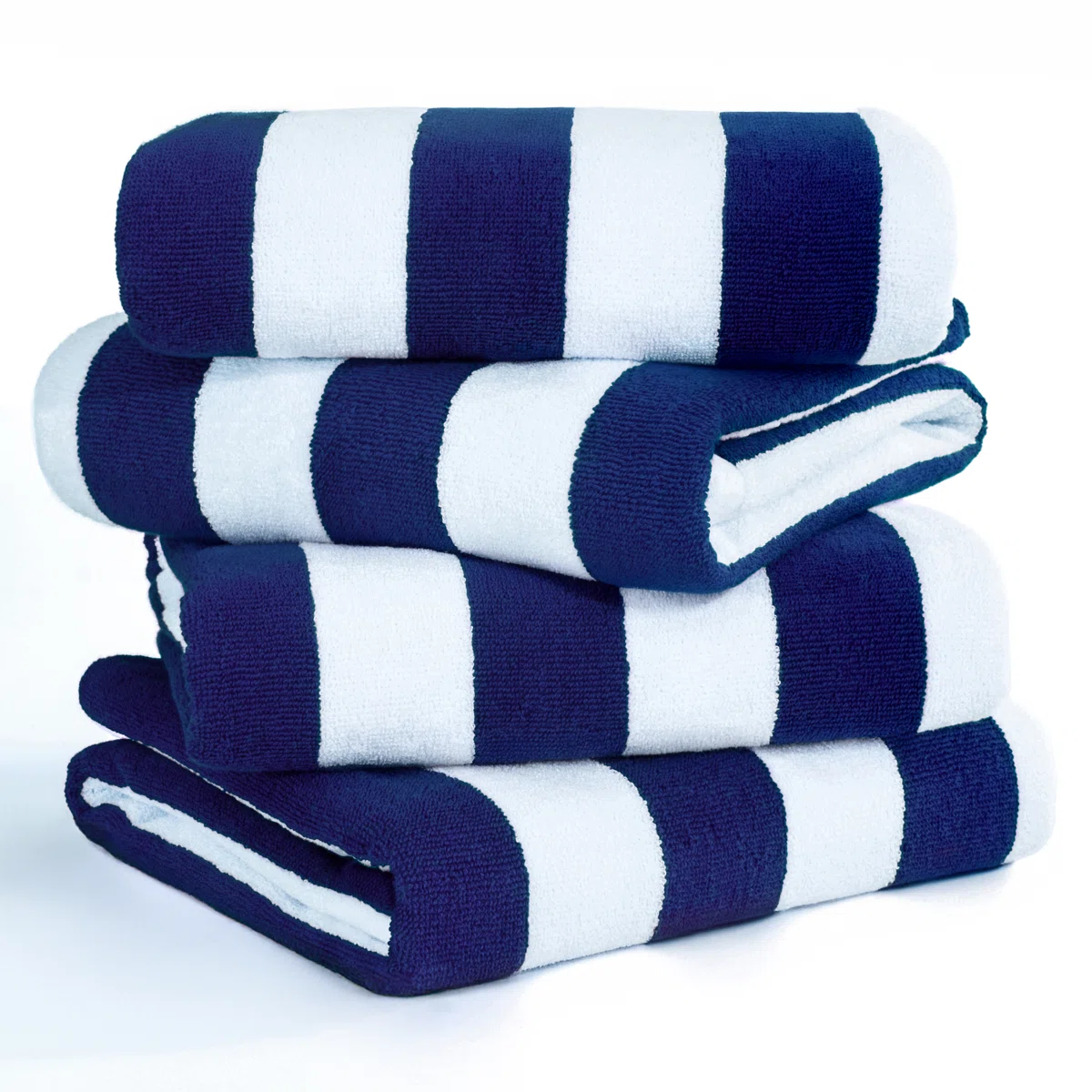 Devontia Cabana Striped Beach Towels, 30x60 inch 4 Piece Oversize Pool Towels (Set of 4)
