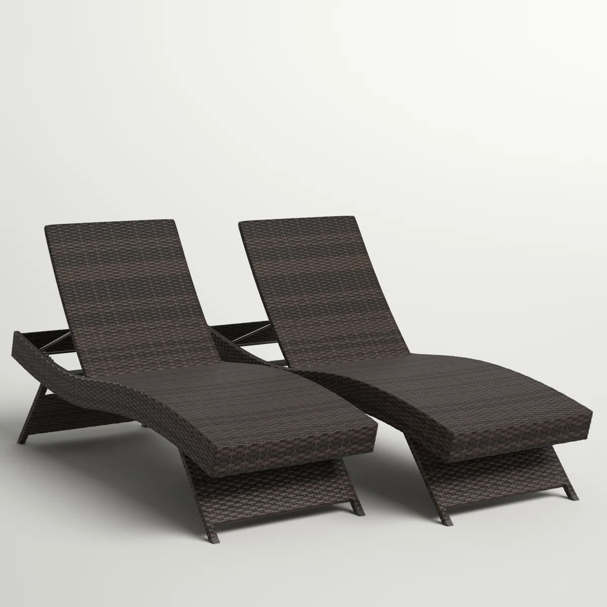 curved wooden lounge chair