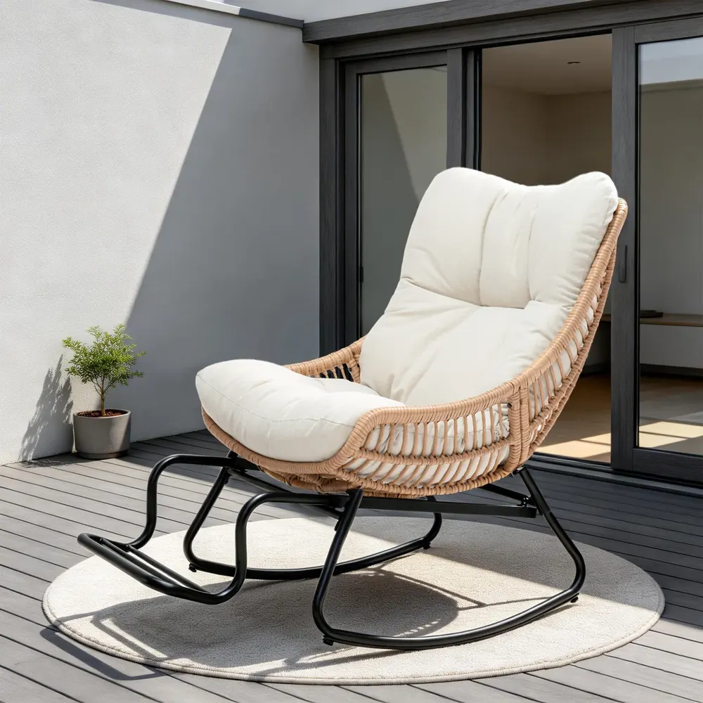 slatted wooden pool lounge chairs
