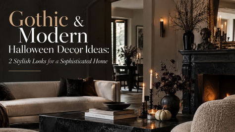 Gothic & Modern Halloween Decor Ideas: 2 Stylish Looks for a Sophisticated Home