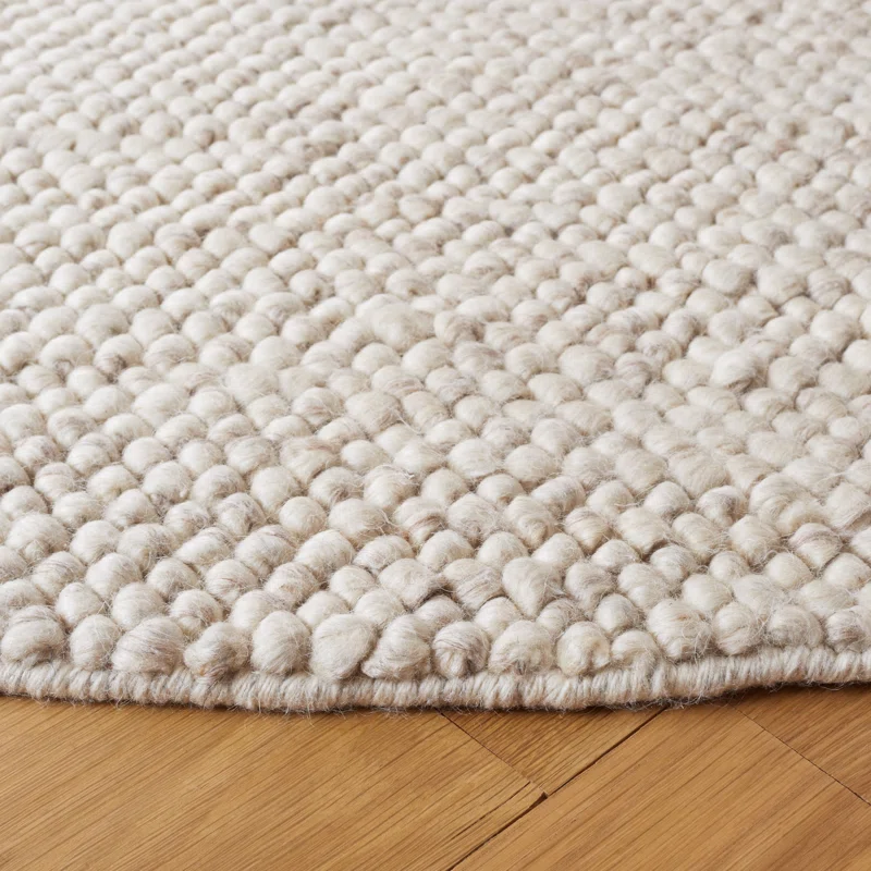 cozy textured rug and natural materials