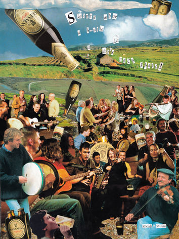 The Hiberno-Scottish Mission, 2021, 8 x 12, Collage on Paper.jpg