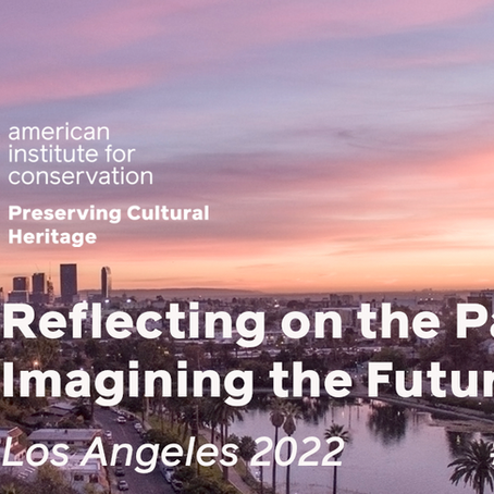 Restitution du congrès annuel de l’American Institute for Conservation (AIC) (2022)