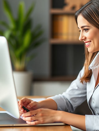 Woman interacting with client in business consultation