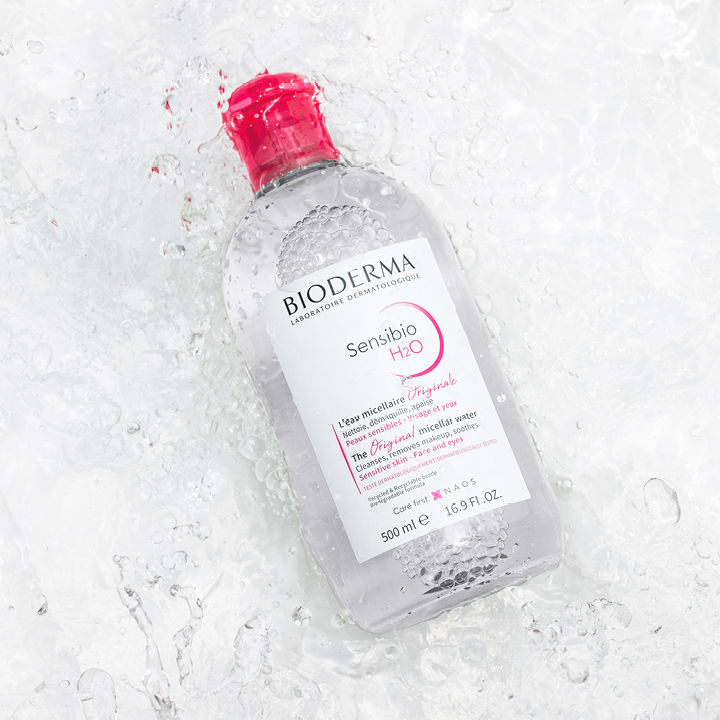 ביודרמה סנסיביו H2O מים מיסלריים לניקוי והסרת איפור מעור רגיש