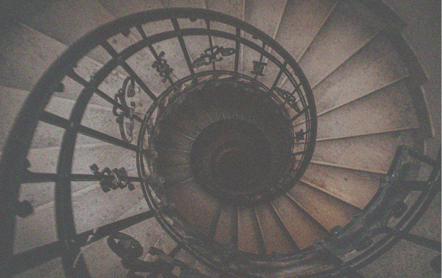 מדרגות ספירלה, גרם מדרגות ספירלי