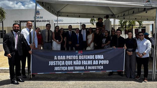 OAB realiza mobilização contra morosidade do Judiciário na Comarca de Teixeira