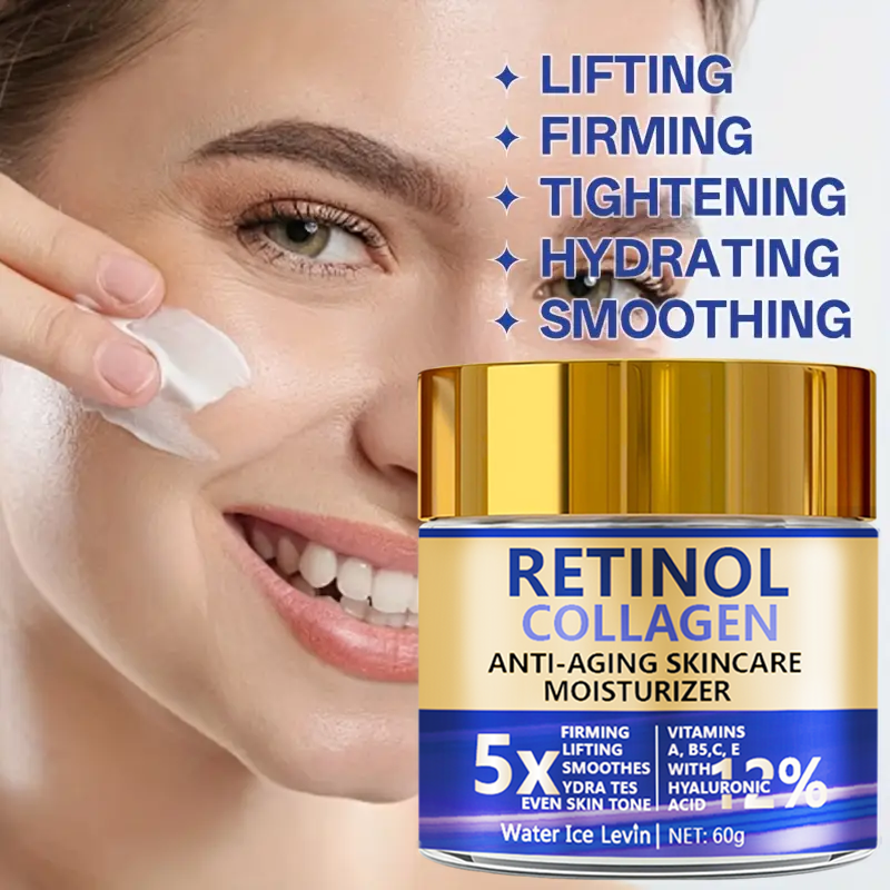 Thumbnail: Retinol & Collagen Face Cream 60g, Anti-Aging Firming Moisturizer with Hyaluroni