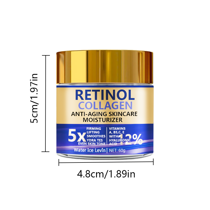 Thumbnail: Retinol & Collagen Face Cream 60g, Anti-Aging Firming Moisturizer with Hyaluroni