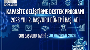 Üreten KOBİ’lere Dev Destek: 2026 Yılı 2. Başvuru Dönemi Başladı!