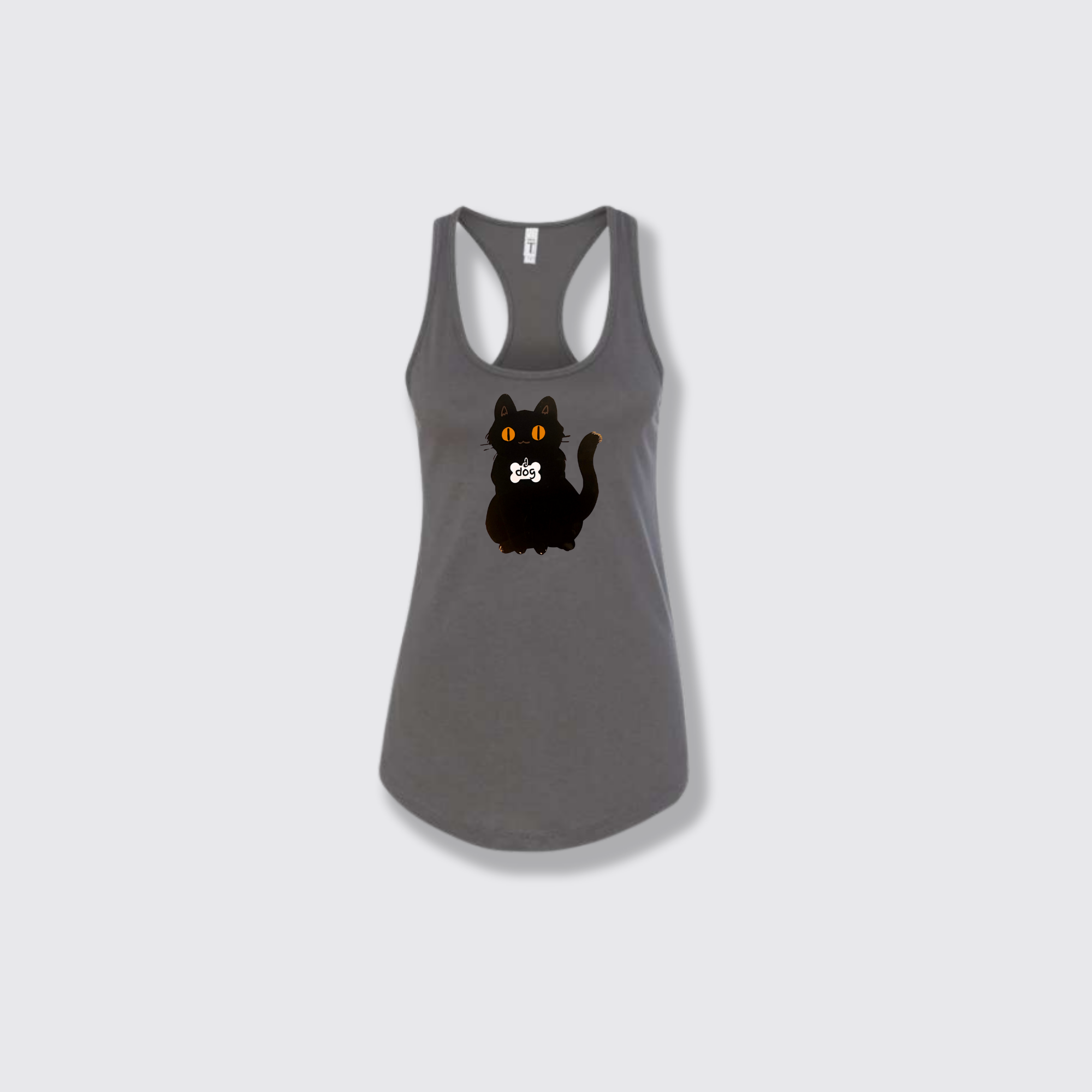 Dog dark gray tank