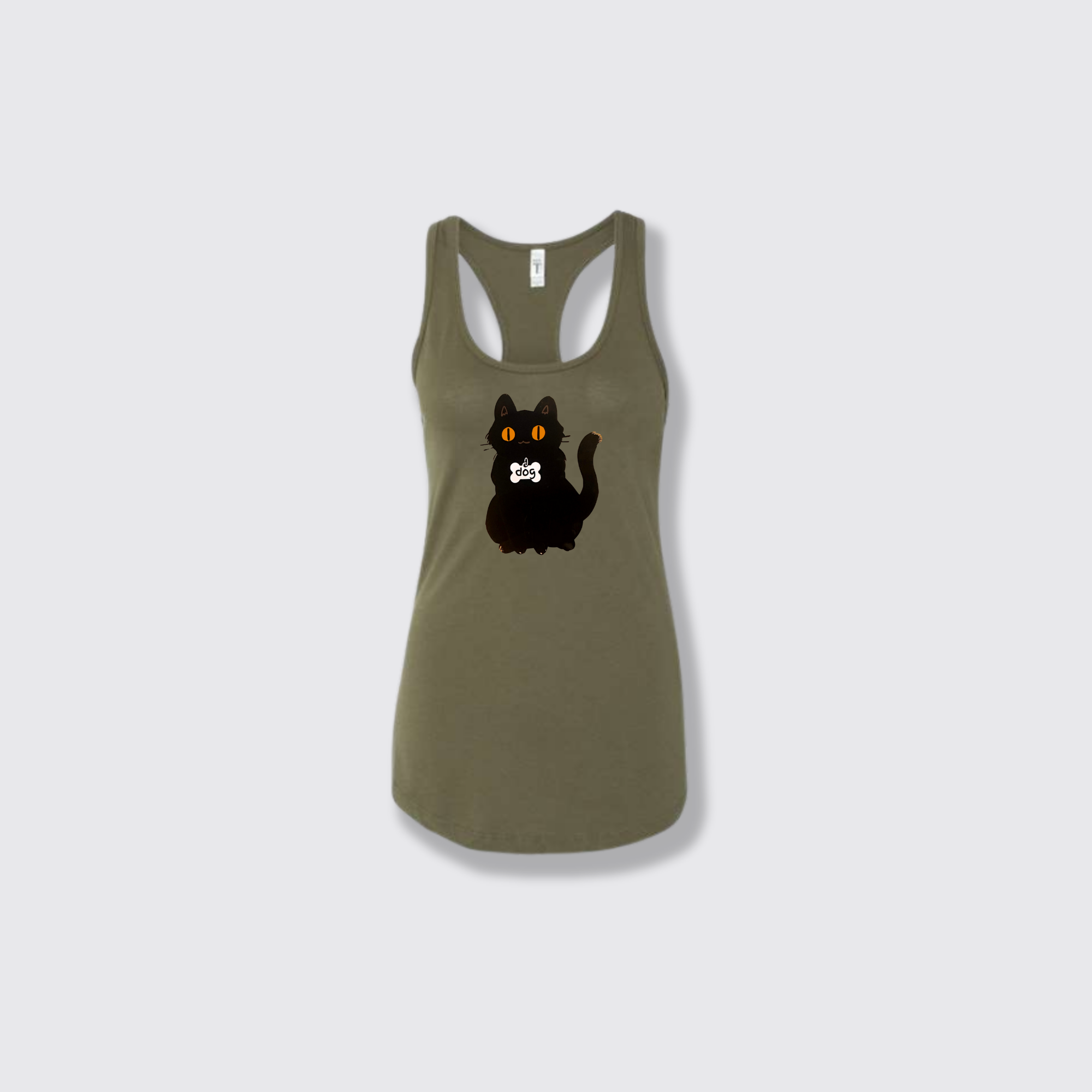 Dog military green tank