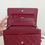 Thumbnail: SOLD - Chanel Classic Dark Red Lambskin Wallet on Chain WOC - Silver Hardware