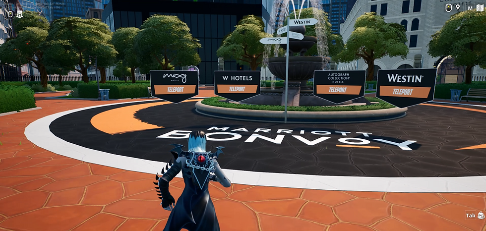 Marriott Bonvoy land in Fortnite