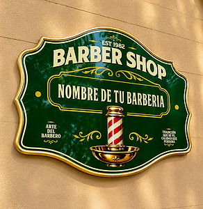 Rotulo Barbero Personalizada España