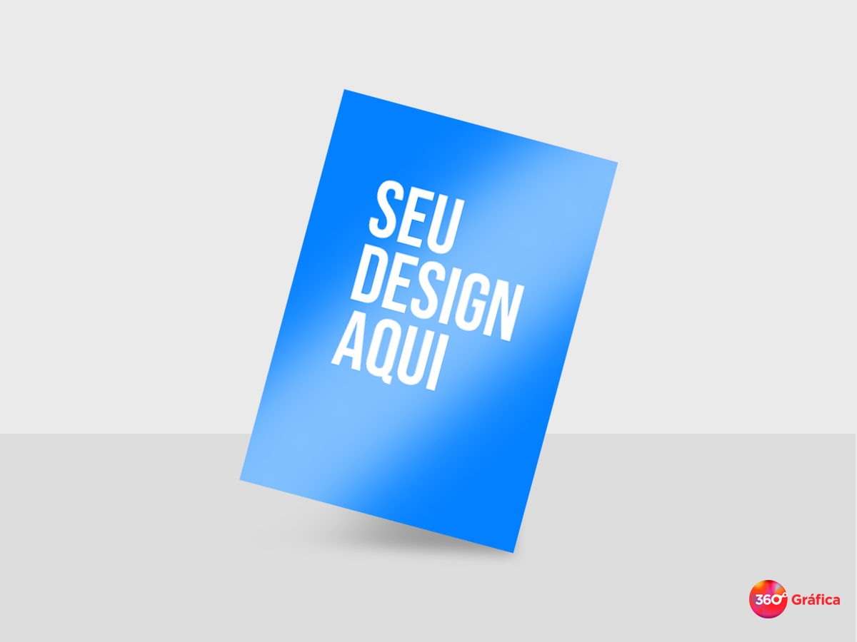 Folheto 14x20cm couchê 70g colorido frente e verso