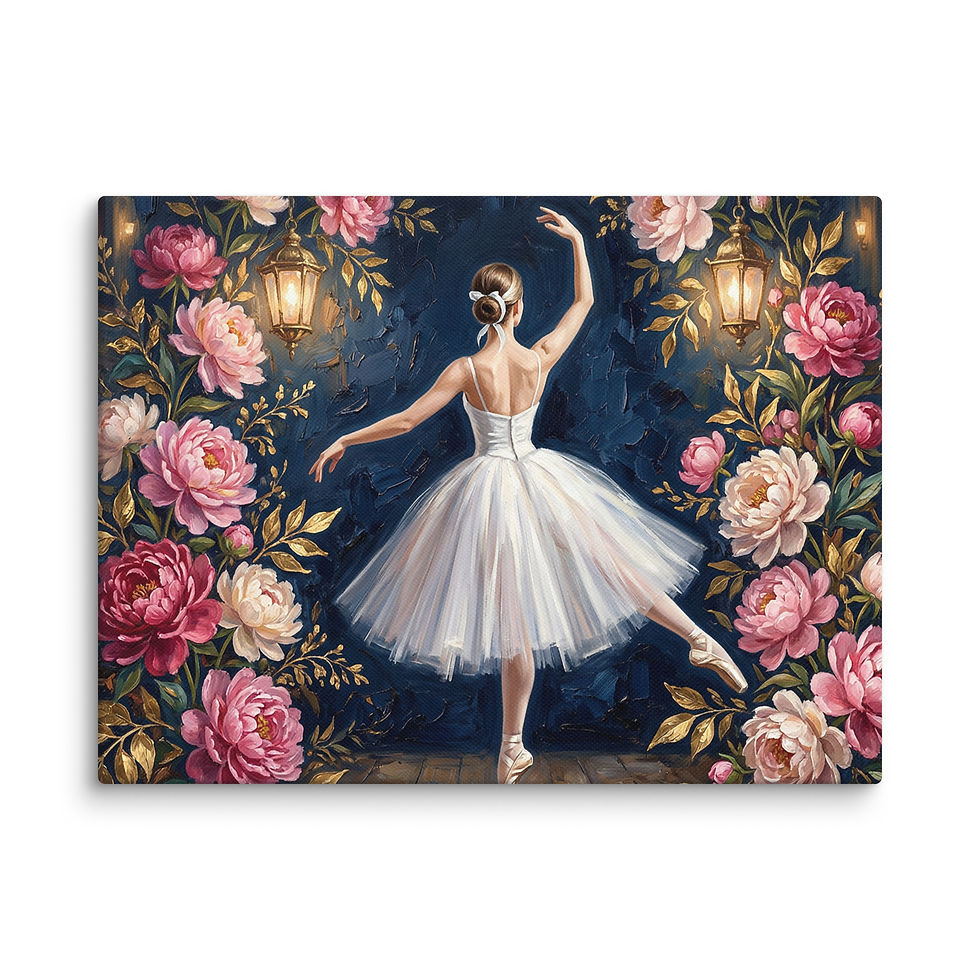 Thumbnail: Floral Grace wall art shown in 12x16 print size