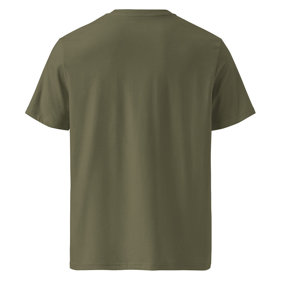 Thumbnail: Green t-shirt back view minimal design