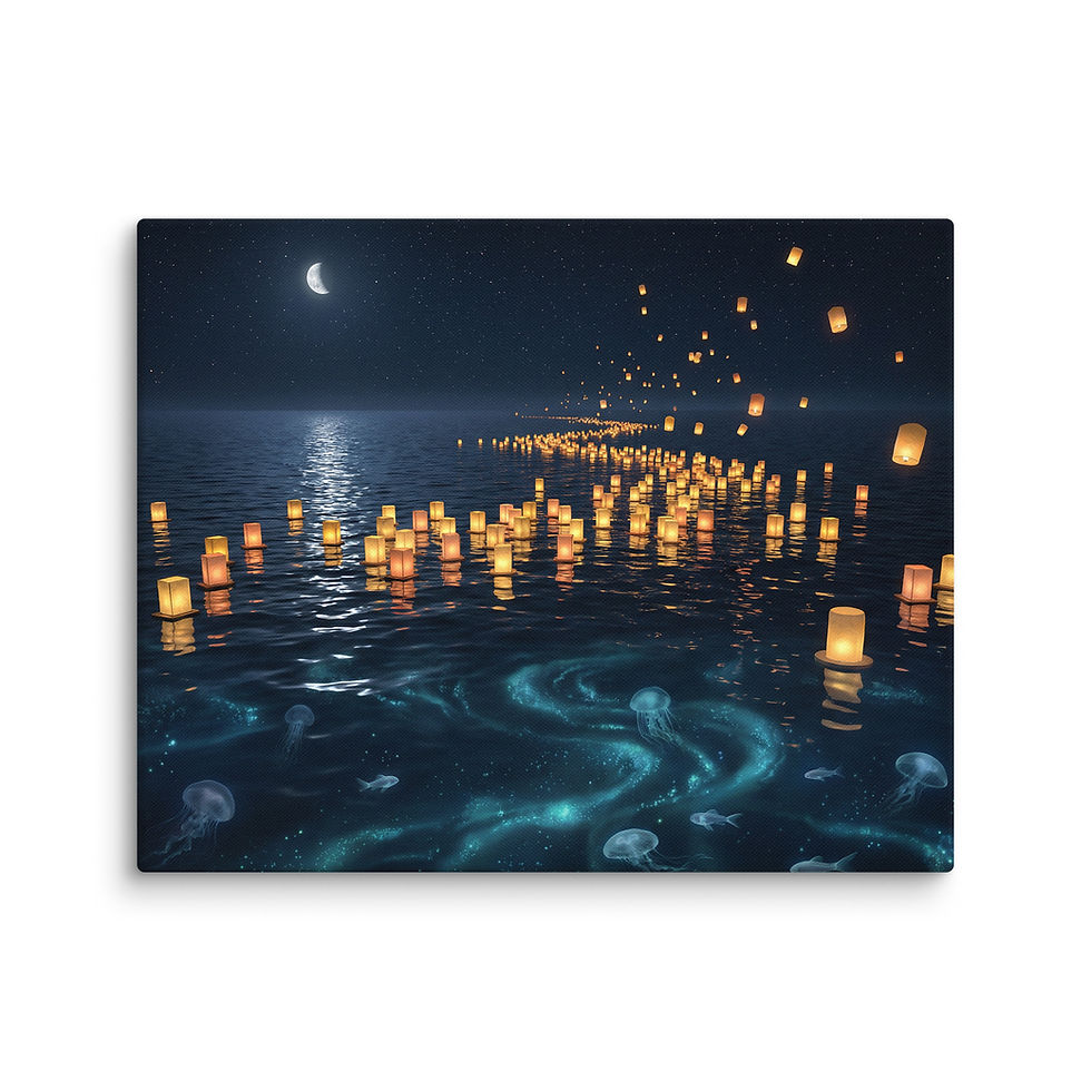 Thumbnail: Quiet Tide seascape wall art detail featuring soft light and gentle movement