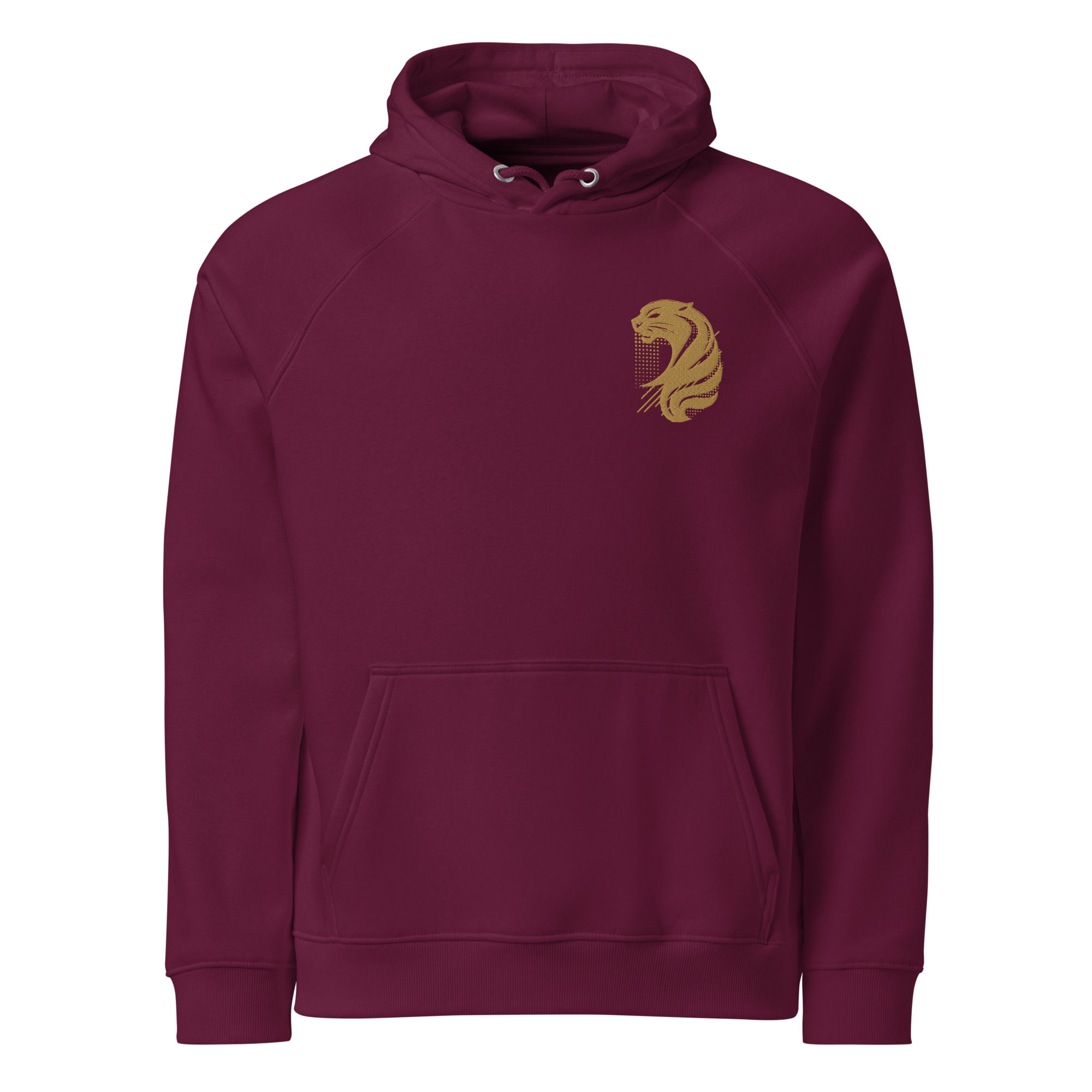 NOCTIS luxury embroidered hoodie in burgundy