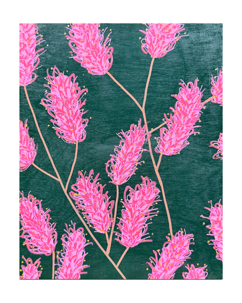 Thumbnail: Australian floral painting dark paintig