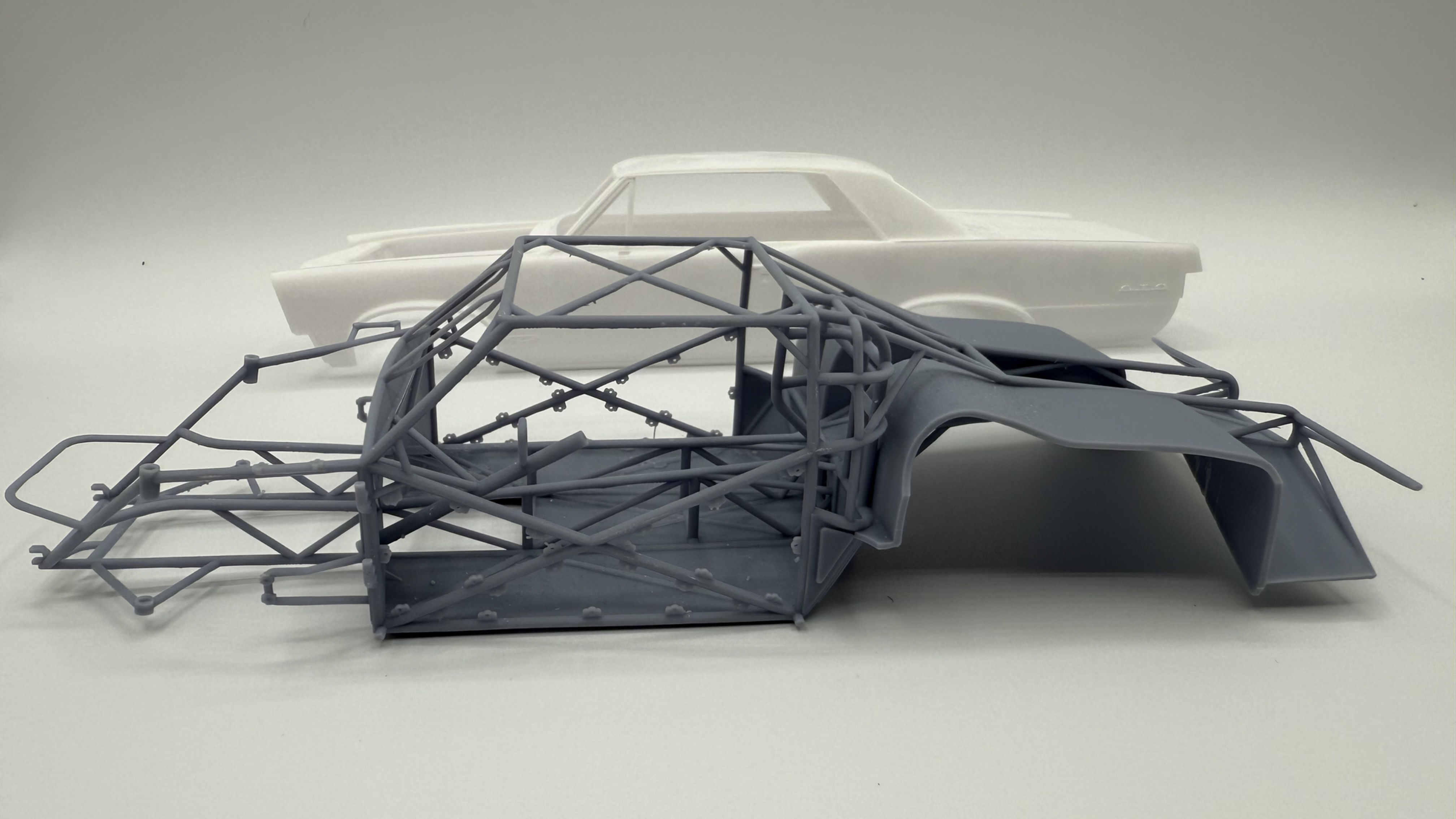 1967 GTO DOUBLE FRAME RAIL OUTLAW DRAG RACING 1/25 SCALE