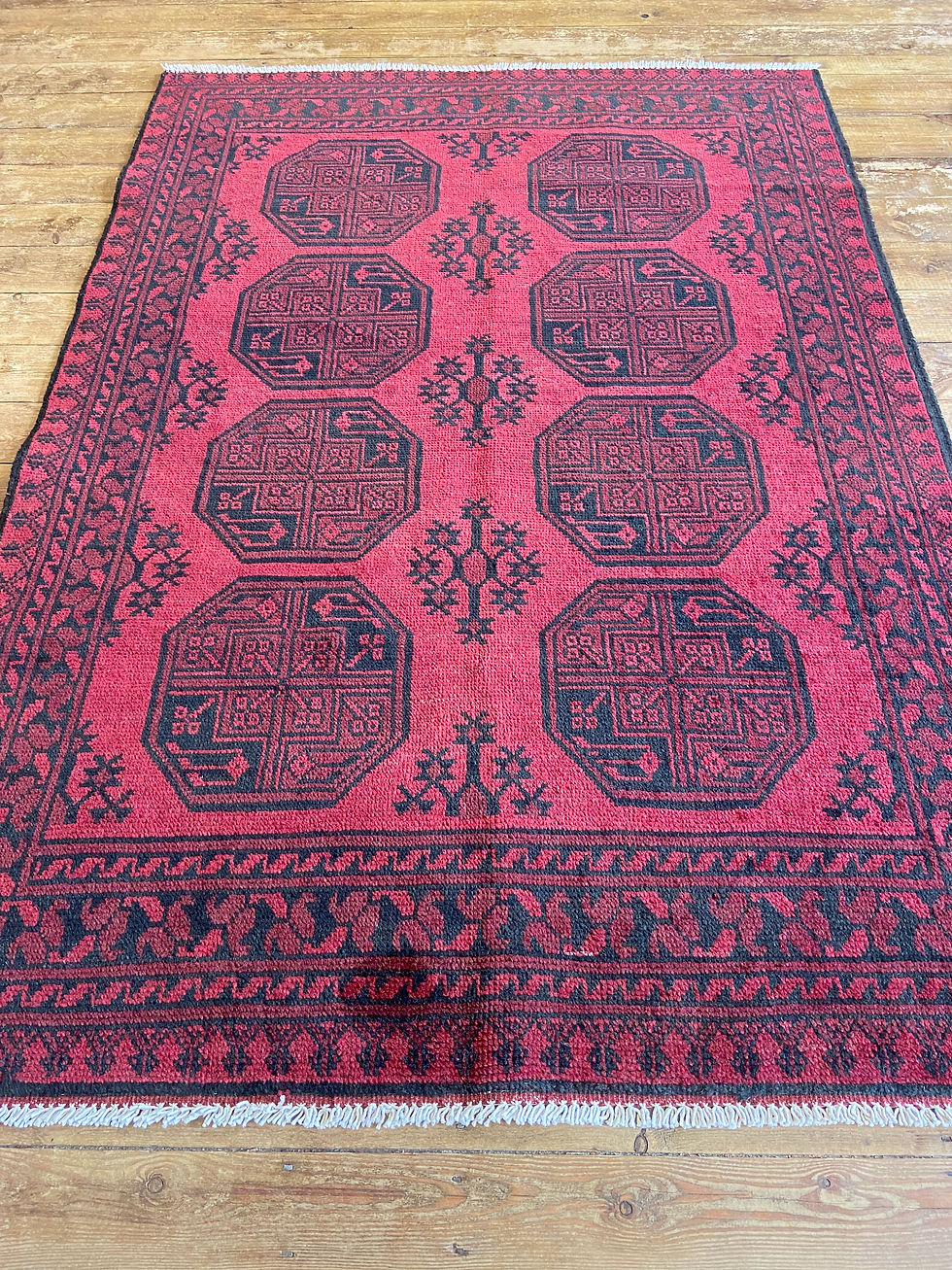 Aqcheh red Afghan P-122 3714