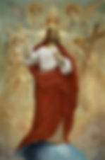 Le Sacré-Cœur de Jésus couronné par deux anges, symbole de la royauté sociale du Christ et fondement de la doctrine sociale de l’Église catholique.