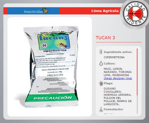 INSECTICIDA TUCÁN 3 (CIPERMETRINA) BOLSAS DE 1 K