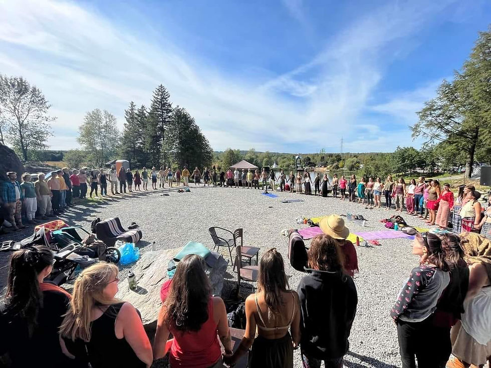 cercle, rassemblement conscient en communauté au québec