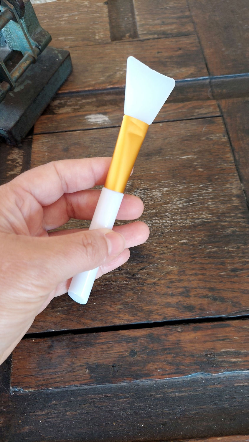 Miniatura: Pincel Chato Silicone -  top! NÃO GRUDA Cola seca