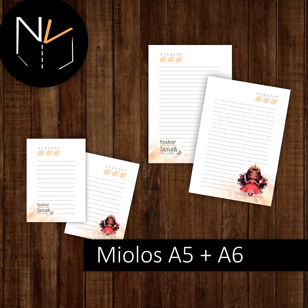 Miniatura: Combo Orixá IANSÃ - Orixás e Cia Papel Prosa |Miolos Papeis Capas - Col. Toda Fé