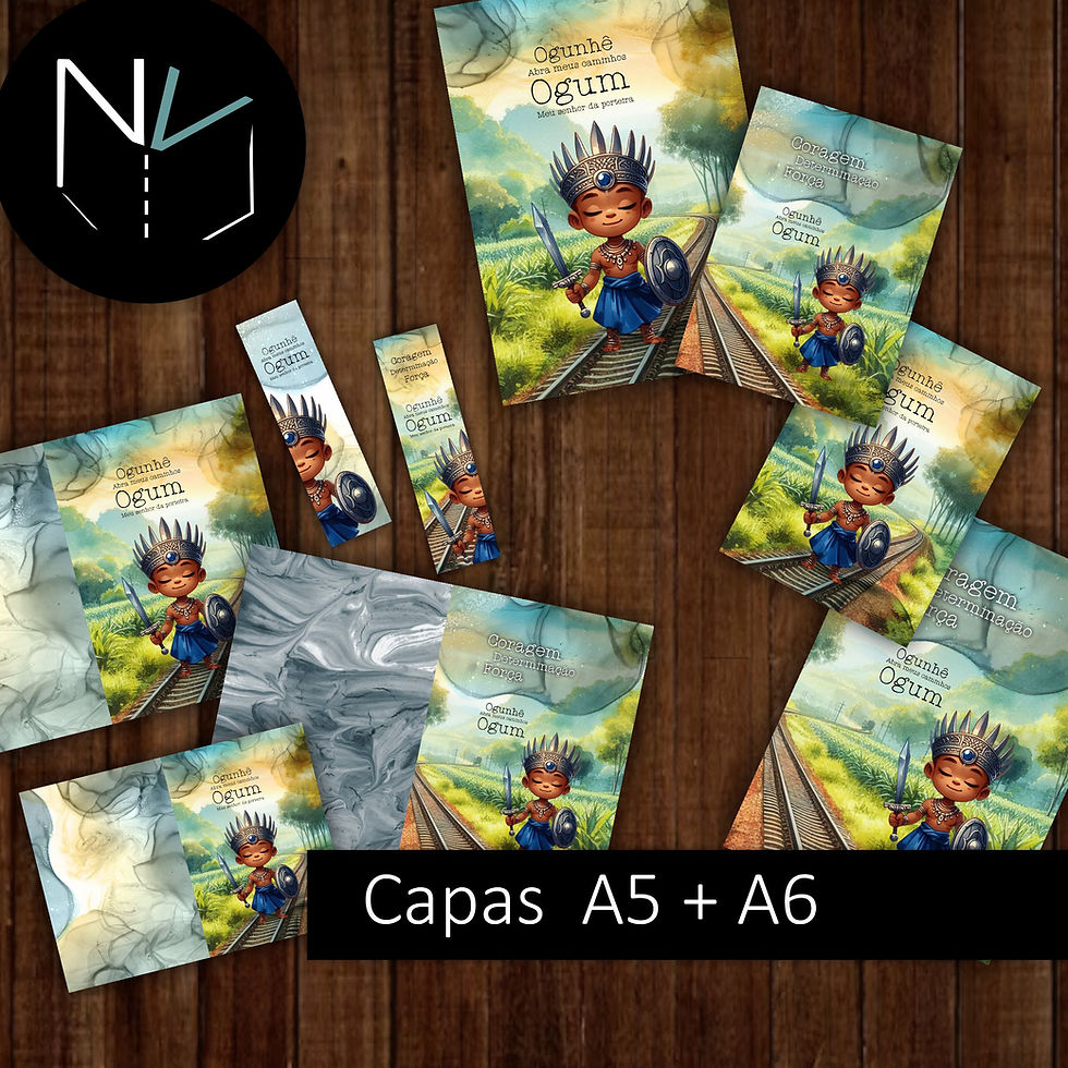 Miniatura: Combo Orixá OGUM +- Orixás e Cia Papel Prosa | Miolos Papeis Capas -Col Toda Fé