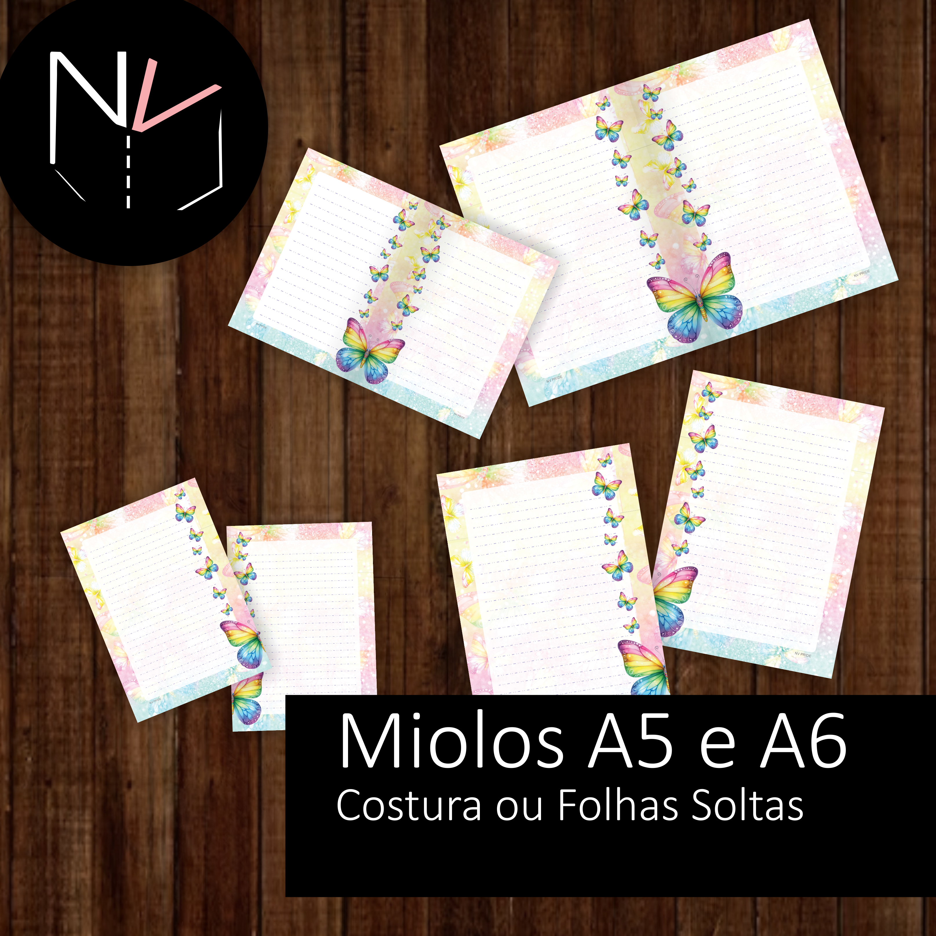 2 Miolos GLITTER PRIDE A5 e A6 - Col Inverno NV