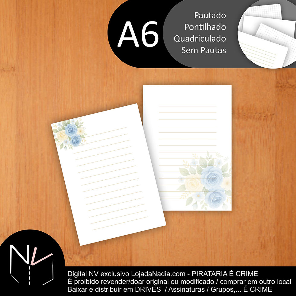 Miniatura: Flores de Aparecida Cute 2  | KIT A5+A6 com 8 Miolos P+Q+Pt+SP  |  D11  #MMNV