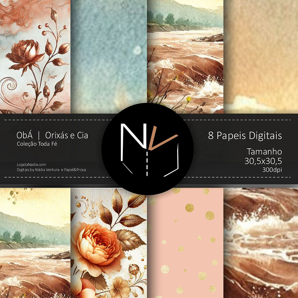 Miniatura: Combo Orixá OBÁ  -  Orixás e Cia Papel e Prosa | Miolos Papeis Capa NV