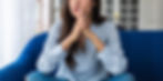A woman sits on a blue couch thinking | Therapy for Self-Esteem and Confidence in Des Plaines, IL | Self-Esteem and Confidence in Des Plaines, IL | Self-esteem therapist in Des Plaines, IL | Low Self-Esteem in Des Plaines, IL | 60203 | 60657 | 60622 | 60607 | 60053