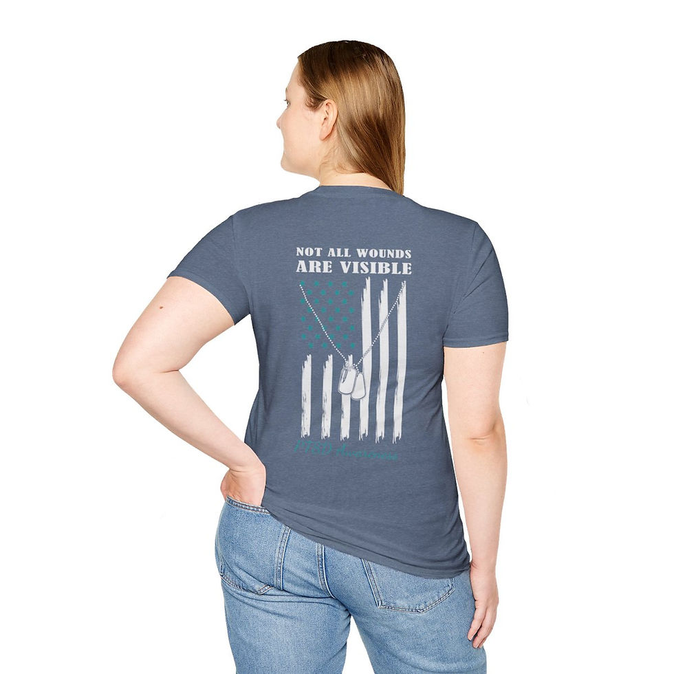 Thumbnail: Unisex Softstyle T-Shirt PTSD Awareness 