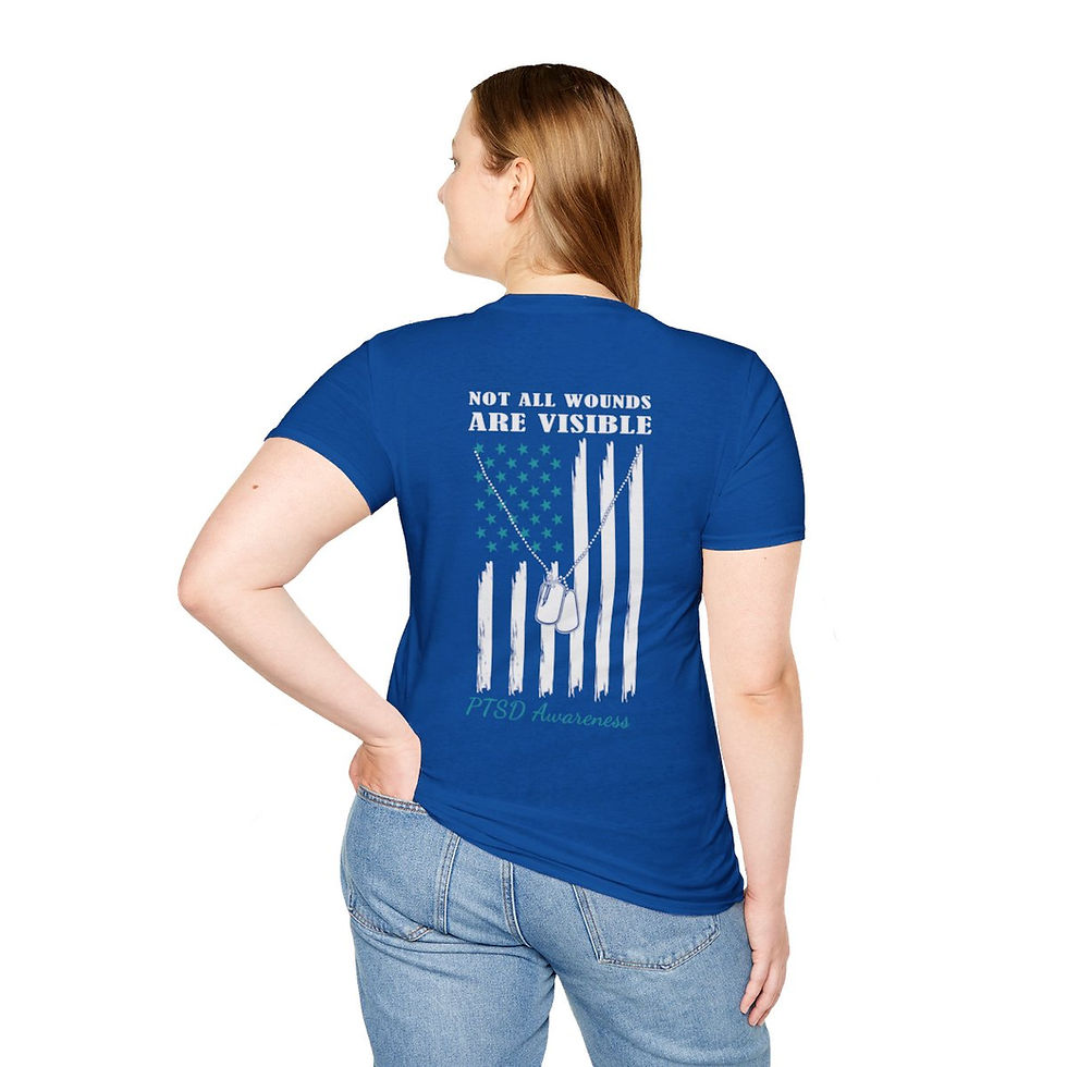 Thumbnail: Unisex Softstyle T-Shirt PTSD Awareness 