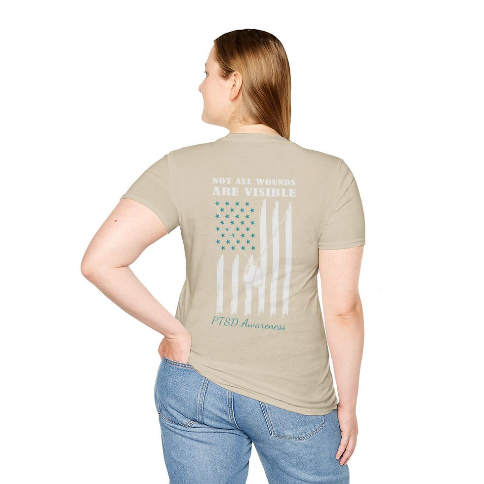 Thumbnail: Unisex Softstyle T-Shirt PTSD Awareness 