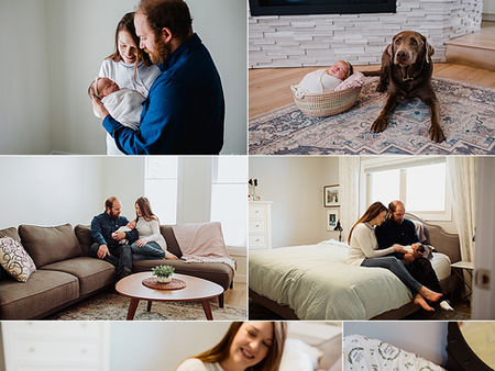 In-home newborn lifestyle session