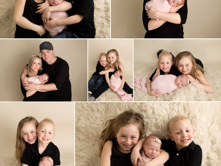 Big sister & brother loving their new baby sister!