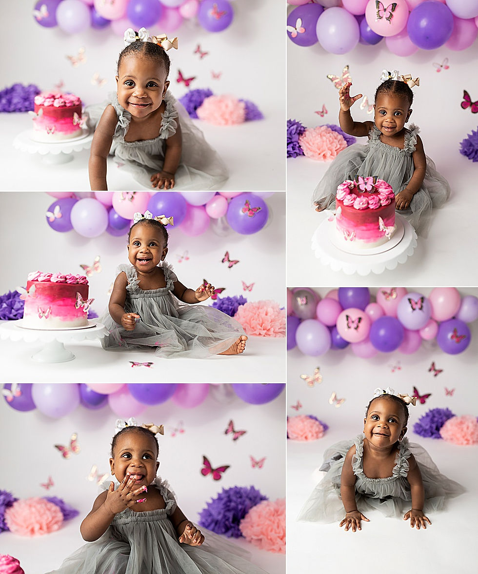 Butterfly Cake Smash Regina Photography